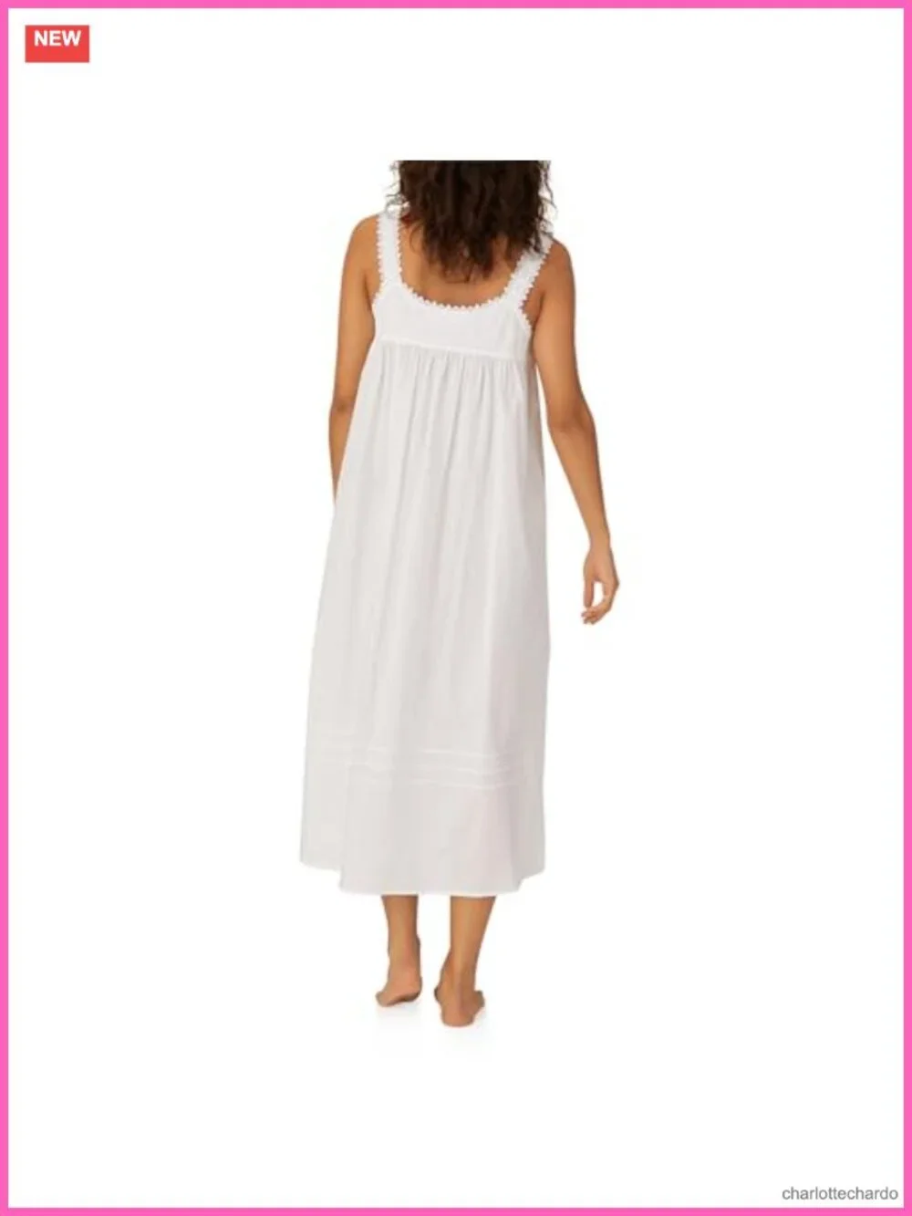 Eileen West Cotton Nightgown Heirloom Lace Button Front